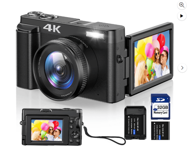 Da vida a tus aventuras con la cámara digital 4K para YouTube, ahora disponible con un descuento especial en Walmart. Equipada con las últimas características de vlogging, esta cámara te permite crear contenido impresionante con facilidad.