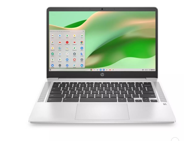 Trabaja y disfruta donde quieras con el Chromebook HP de 14". ¡Con un procesador Intel y 64 GB de almacenamiento, es la opción perfecta!