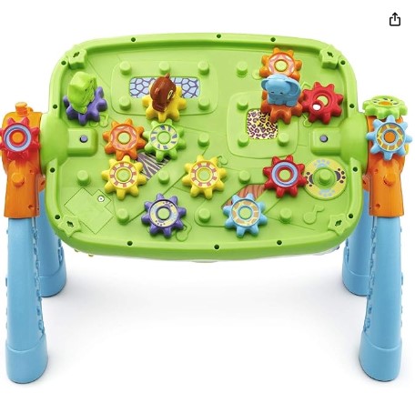 ¡Un juguete educativo y divertido a un precio irresistible! El VTech GearZooz 2 en 1 Jungle Friends Gear Park es el regalo perfecto para niños pequeños. Con dos modos de juego, engranajes, animales, música, luces y más, este centro de actividades mantendrá a tu hijo entretenido durante horas. ¡No te pierdas esta oferta y ahorra $40!