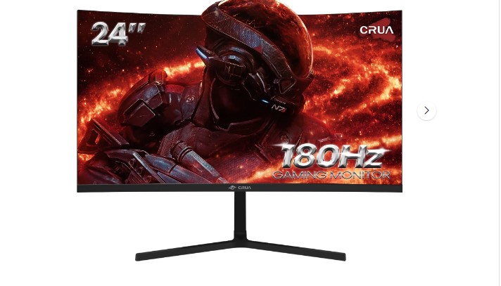 Sumérgete en la acción con el monitor de juegos CRUA de 24 pulgadas. Con una alta frecuencia de actualización de hasta 180 Hz, este monitor ofrece imágenes suaves y claras para una experiencia de juego envolvente.