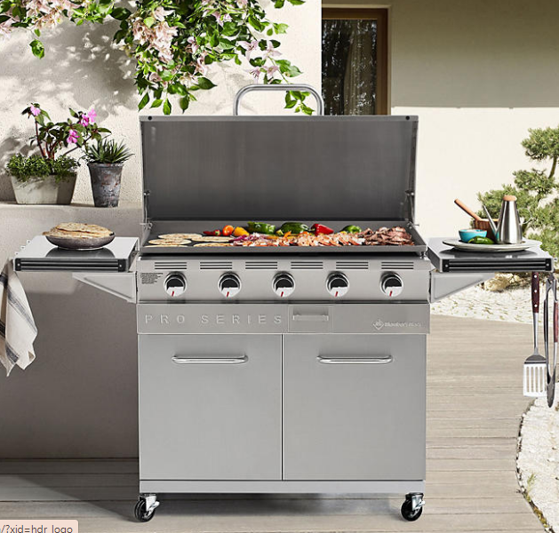 Haz que tus asados sean todo un éxito con la plancha de gas de 5 quemadores Mark Pro-Series del miembro. Con su construcción duradera y su capacidad para manejar múltiples alimentos a la vez, esta plancha es la elección ideal para cualquier amante de la parrilla.