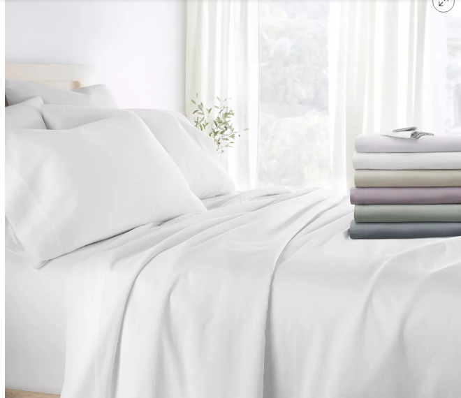 Añade lujo a tu cama con el juego de sábanas Becky Cameron, ahora con un 37% de descuento en Target. Precio regular $114.99, hoy solo $72.50.
