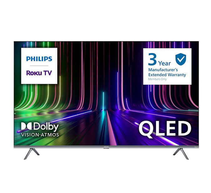 Sumérgete en una experiencia visual incomparable con el televisor inteligente Philips Roku QLED UltraHD 4K de 55 pulgadas. Con imágenes nítidas y colores vibrantes, cada película, serie o juego cobra vida en tu sala de estar, ofreciéndote entretenimiento de alta calidad. ¡Transforma tu sala de estar en un cine en casa con este televisor Philips de última generación!
