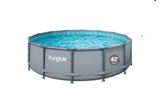 Funsicle Oasis, piscina de 14 pies con estructura de metal. Ahora $308.00, antes $348.00. ¡Ahorra $40.00 en Walmart!