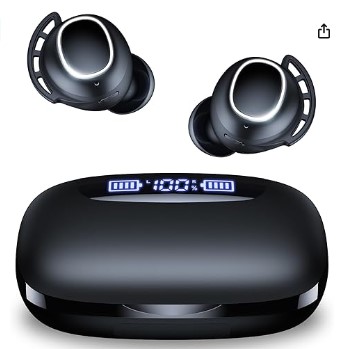 Disfruta de tus auriculares Bluetooth TAGRY a mitad de precio. Con pantalla de alimentación digital y estuche de carga, ahora por $22.09 en Amazon.