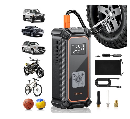 Descubre el inflador de neumáticos Ophanie a solo $29.99. Compacto, eficiente y con 4.5 estrellas de 1310 reseñas, es perfecto para tu coche. ¡Compra hoy y ahorra $50!