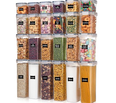 Aprovecha un 31% de ahorro en los contenedores herméticos Vtopmart. Perfectos para almacenar cereales y alimentos secos, ahora por $36.49 en Amazon.