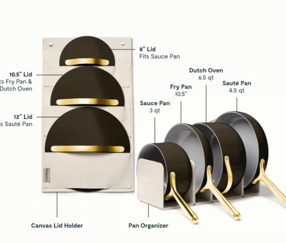  ¿Buscas utensilios de cocina de alta calidad que sean a la vez hermosos y funcionales? ¡No busques más que Caraway! Aprovecha esta oferta especial y ahorra en sartenes, ollas, bandejas para hornear y más.