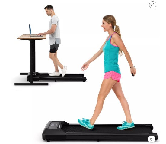 Ahorra un 60% en la cinta de correr para debajo del escritorio en Target. Con control remoto y capacidad para 265 lb, disponible por solo $203.99.