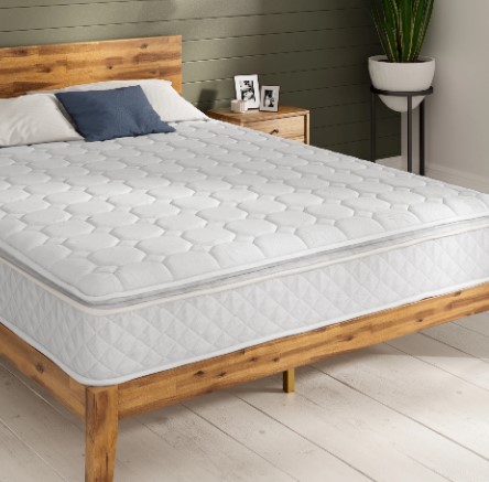 Renueva tu cama con el colchón Zinus Dream Pillow Top 10". Combina espuma y resortes ensacados para un sueño confortable. ¡Aprovecha la oferta de Walmart y ahorra $111.99!