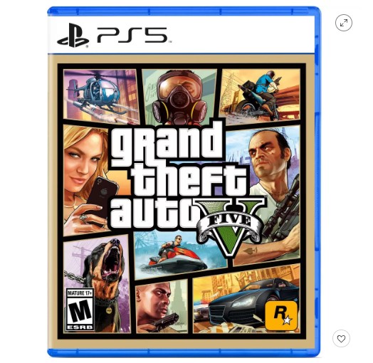 Disfruta de Grand Theft Auto V para PlayStation 5 por solo $19,99 en Target. ¡Ahorra un 50% y experimenta la acción en un mundo abierto!