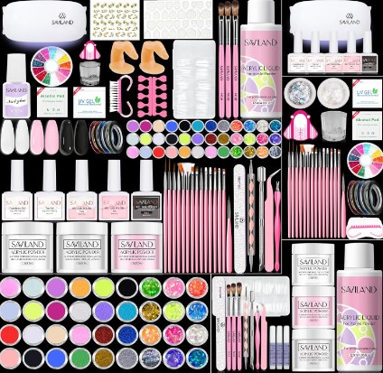 ¿Buscas un kit de uñas acrílicas completo y asequible? ¡El kit de SAVILAND es la solución perfecta! Incluye todo lo necesario para crear uñas hermosas y duraderas en casa, sin necesidad de gastar dinero en el salón de manicura. ¡Oferta por tiempo limitado!