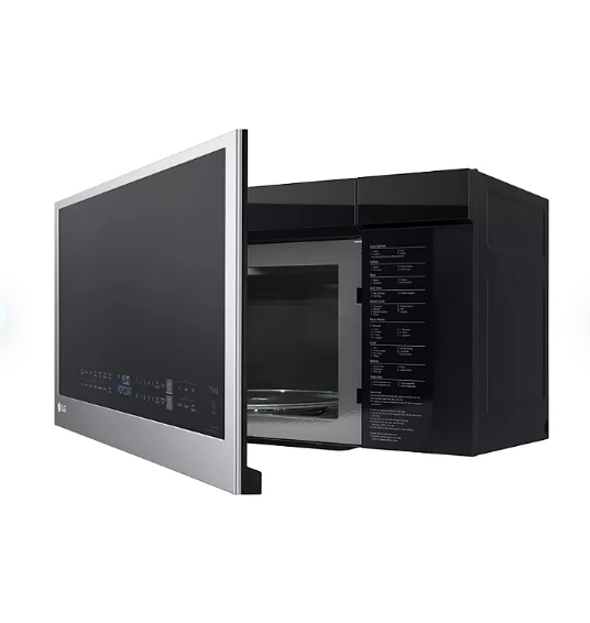 Ahorra tiempo y espacio en la cocina con el microondas LG de 2,0 pies cúbicos sobre la estufa. Funciones prácticas, diseño elegante y gran ahorro en Sam's Club. ¡No te pierdas esta oferta!