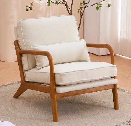 Aprovecha el descuento en el sillón moderno UBesGoo en Walmart. De $181,24 a solo $110,99, este sillón es perfecto para cualquier hogar.