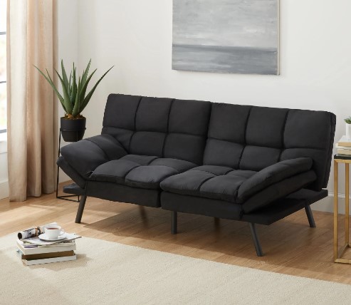 Compra el futón Mainstays por $148.00 y ahorra $50 en Walmart. Ideal para cualquier espacio, este futón combina confort y elegancia. ¡No te lo pierdas!

