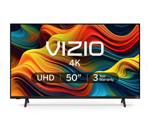 Televisor VIZIO de 50" en oferta: Disfruta de una imagen 4K y entretenimiento incluido. Antes $269.00, ahora solo $239.00.