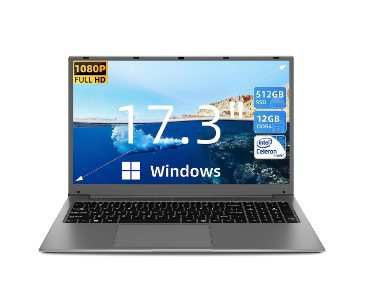 Portátil SGIN de 17.3" con Windows 11 en oferta: potencia y diseño elegante ahora por solo $329.39. ¡Aprovecha este gran descuento!