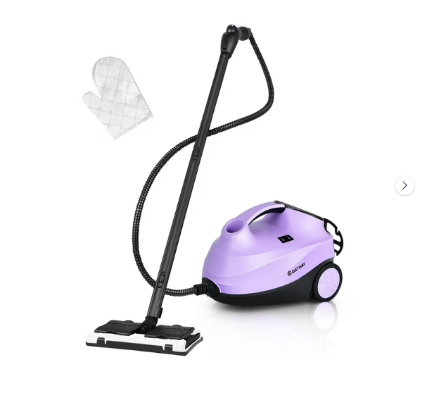 Ahorra $129 en el Costway 2000W Trapeador Limpiador de Vapor Multiusos, ahora a solo $109.99. 4.7 estrellas y devoluciones sin costo en 30 días. ¡Ideal para trabajos pesados!