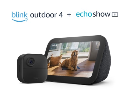 Mejora la seguridad de tu hogar con la cámara Blink Outdoor 4 y el Echo Show 5. Consigue este combo en Amazon con un descuento del 68%. ¡No te lo pierdas!