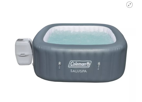 Ahorra $549 en el jacuzzi inflable Coleman SaluSpa AirJet en Target. Perfecto para exteriores, con capacidad para 6 personas y chorros de aire relajantes.