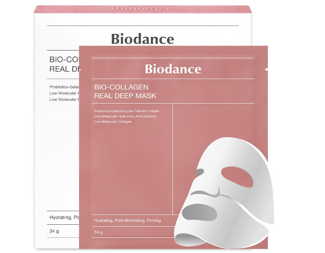 Ahorra en la mascarilla BIODANCE Bio-Collagen en Amazon. Minimizadora de poros e hidratante, disponible con un 13% de descuento. ¡No te lo pierdas!