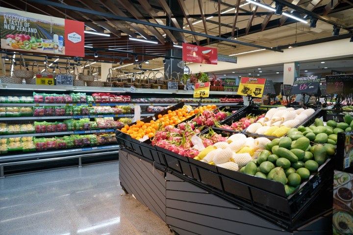 Bangkok,,Thailand,-,Circa,April,,2023:,Assorted,Fruits,On,Display