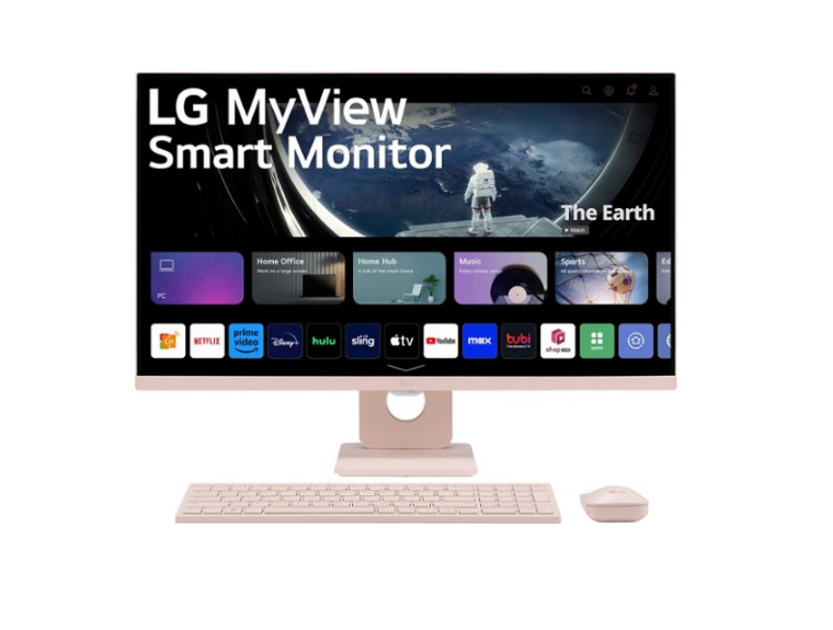 Monitor LG MyView 27" con teclado y mouse incluidos a $179.99. ¡Pantalla Full HD y diseño elegante para tu espacio!