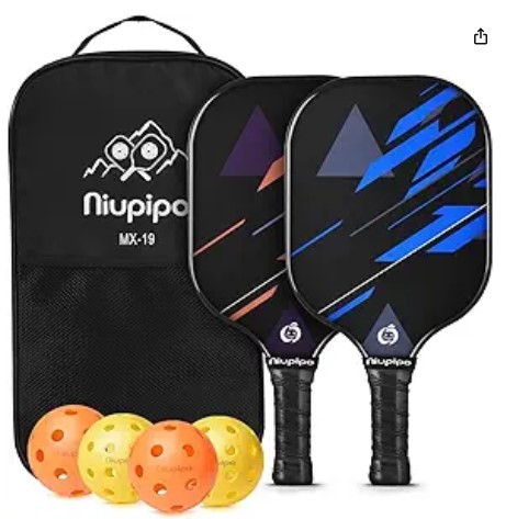 Más de 3,800 usuarios ya lo han probado. Las paletas Niupipo de pickleball están en oferta por $39.99 en Amazon. ¡Aprovecha el 47% de descuento!