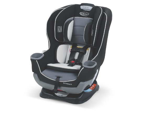 Asiento de bebé Graco Extend2Fit, ajustable y seguro para un mayor espacio en las piernas. Consíguelo hoy por $149,99, antes $199,99.