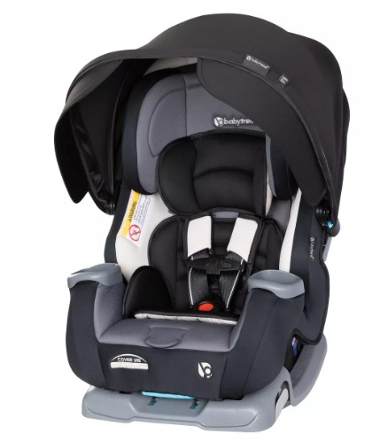 Asiento de seguridad convertible Baby Trend 4 en 1 con capota ajustable. Seguridad y confort para tu pequeño, ahora con $60 de descuento en Target.