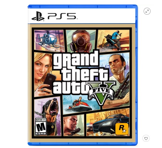 Compra Grand Theft Auto V para PlayStation 5 en Target y paga solo $19.99. Aprovecha este descuento exclusivo del 50%.