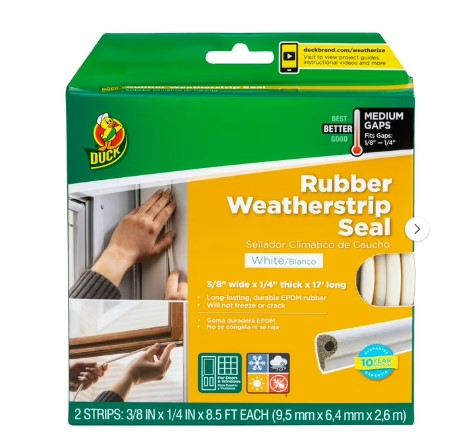 Ahorra en energía con el burlete de goma Duck de Walmart. Protege tu hogar del frío por solo U$D 6.48. ¡Fácil de instalar!
