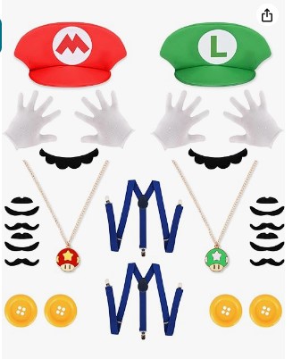 Dísfraz para pareja de Luigii Mario