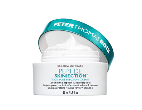 Consigue una piel más suave y radiante con la crema hidratante Skinjection de Peter Thomas Roth. Actualmente a un precio de solo $39, ¡no te pierdas esta oportunidad de revitalizar tu rutina de cuidado facial!
