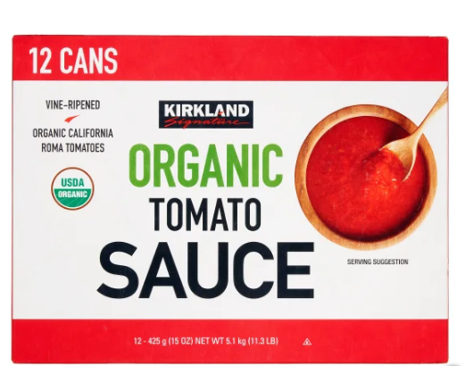 No te quedes sin la salsa de tomate orgánica de Kirkland. Hecha con tomates Roma de California, es un ingrediente esencial para cualquier cocina a un gran precio.