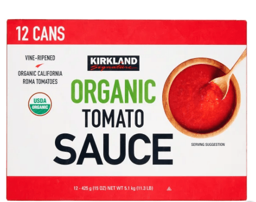 No te quedes sin la salsa de tomate orgánica de Kirkland. Hecha con tomates Roma de California, es un ingrediente esencial para cualquier cocina a un gran precio.
