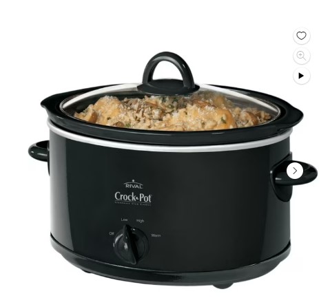 Ahorra tiempo y esfuerzo con la Crock-Pot de 4 cuartos por U$D 19.96 en Walmart. Perfecta para recetas reconfortantes.