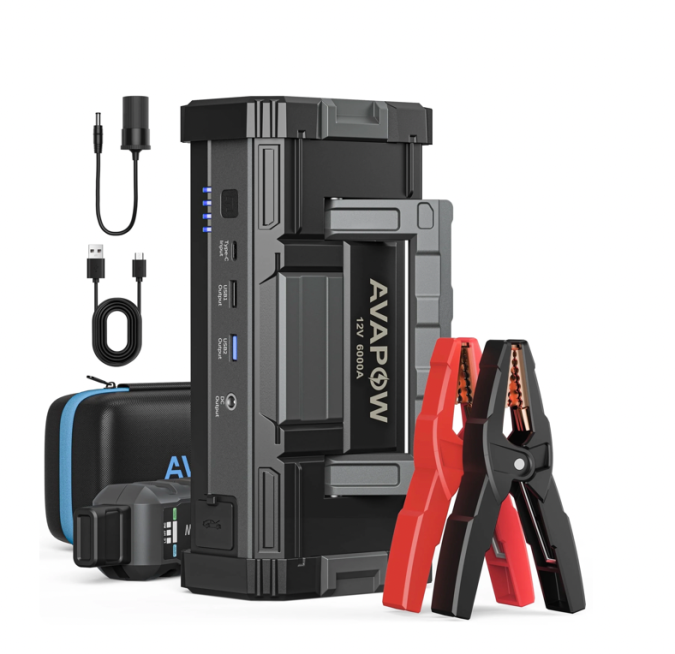 ¡Nunca más te quedes varado! El arrancador AVAPOW es potente y portátil. Perfecto para cualquier emergencia. ¡Ahorra en grande con esta oferta y viaja seguro!