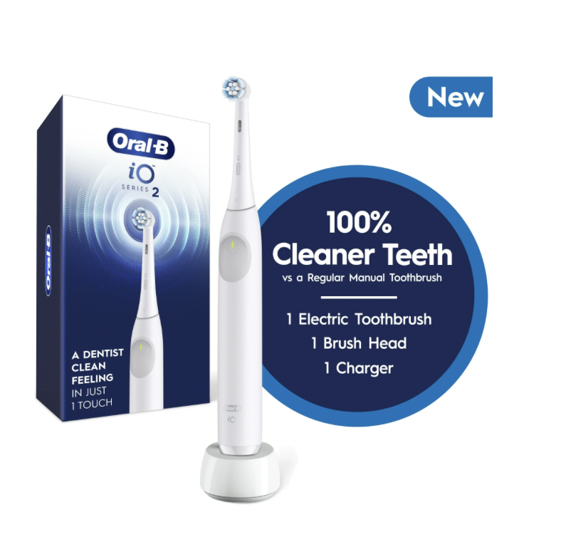 ¿Buscas un cepillo de dientes eléctrico de alta calidad? El Oral-B iO Serie 2 es tu mejor opción. Disfruta de una limpieza superior y una sensación de frescura duradera. ¡Ahora con un precio increíble!