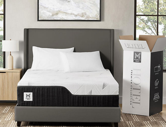 Disfruta de noches de descanso inigualables con el colchón Hotel Premier Hybrid. Disponible en Sam's Club con un descuento exclusivo.