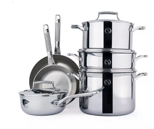 Descuento del 73% en el juego de cocina de Macy's: ollas, sartenes y más por solo $250. Compatible con todas las cocinas y apto para el horno.

