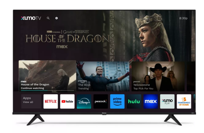 Disfruta de tus series favoritas con el Hisense Xumo Smart TV de 65". Gran imagen y gran precio: $254.99 en Target.