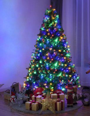 Haz que esta Navidad sea mágica con el árbol Costway preiluminado, fácil de armar y ahora con un descuento de $89.02.





