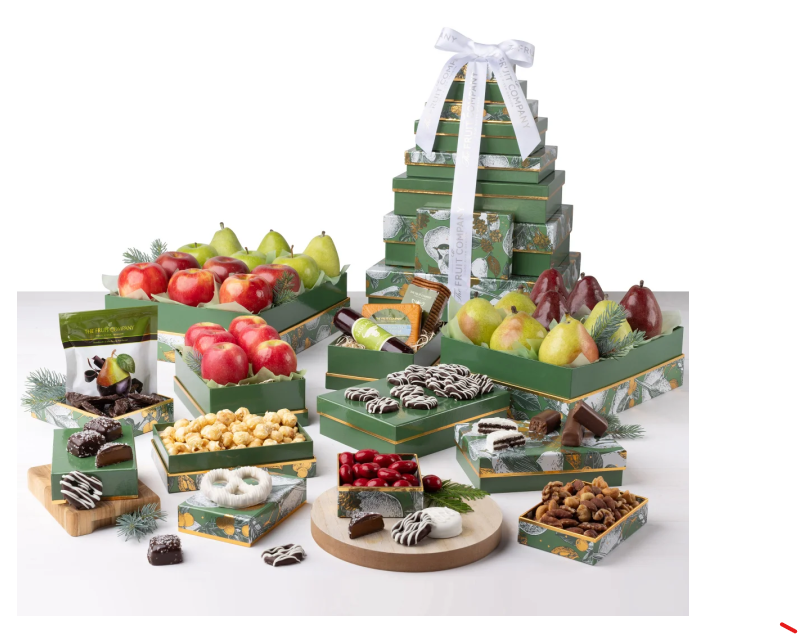 Un regalo original y saludable para cualquier ocasión. La Torre de 12 Cajas The Fruit Company es una obra de arte comestible que encantará a todos.