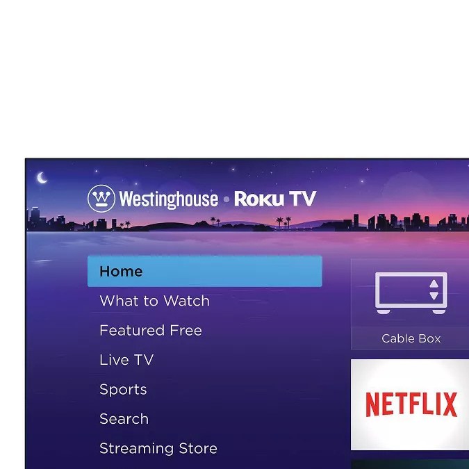 75" 4k Roku Smart TV de Westinghouse