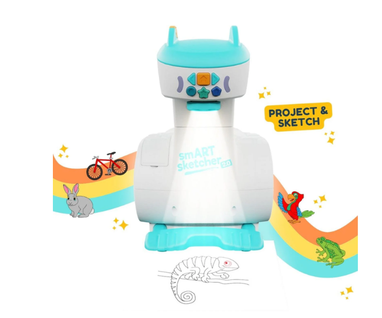 El regalo perfecto para jóvenes artistas: el proyector smART Sketcher 2.0 es una herramienta educativa que proyecta imágenes para que los niños dibujen y sigan paso a paso. Fomenta la creatividad a través de su aplicación gratuita, ¡ahorra $20 ahora!