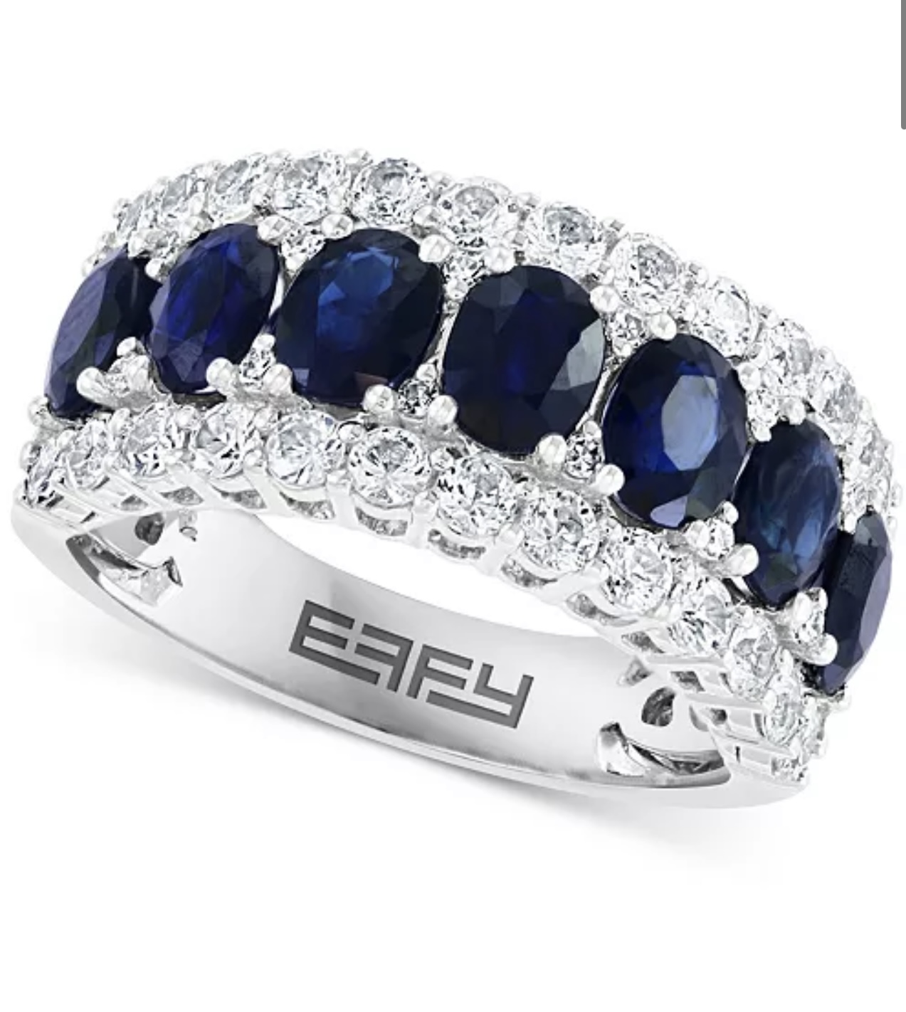 Blue & White Sapphire Ring de Effy.