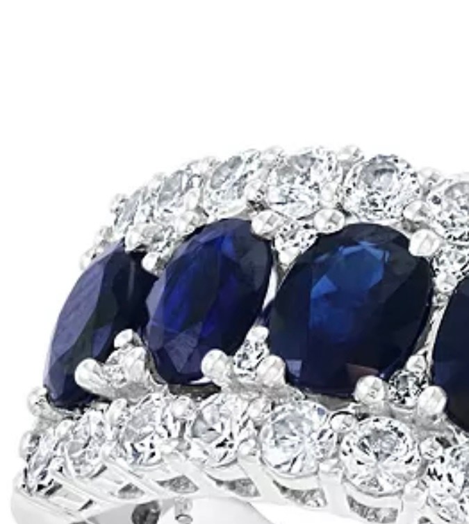 Blue & White Sapphire Ring de Effy.