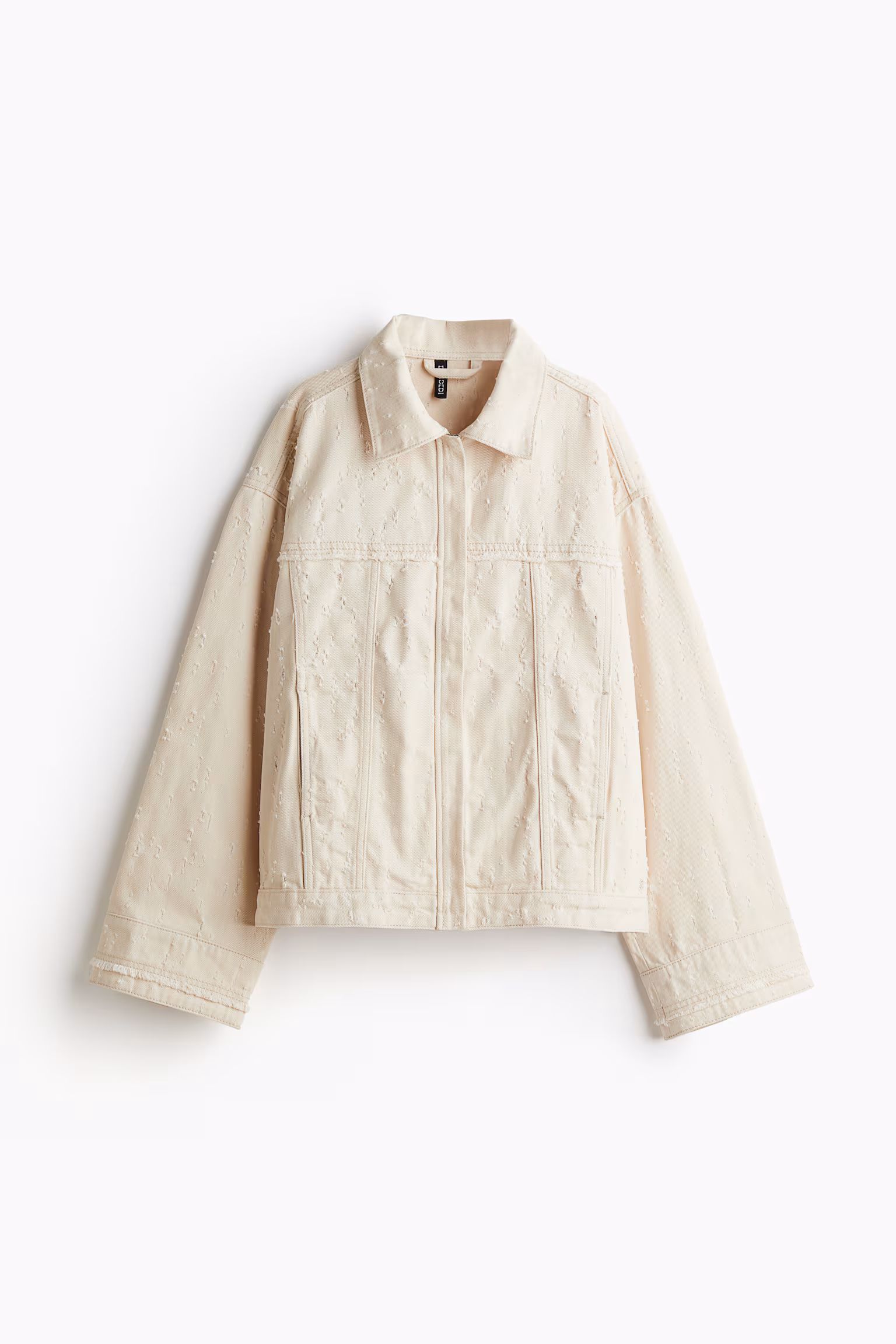 Distressed-look Twill Shacket de H&M