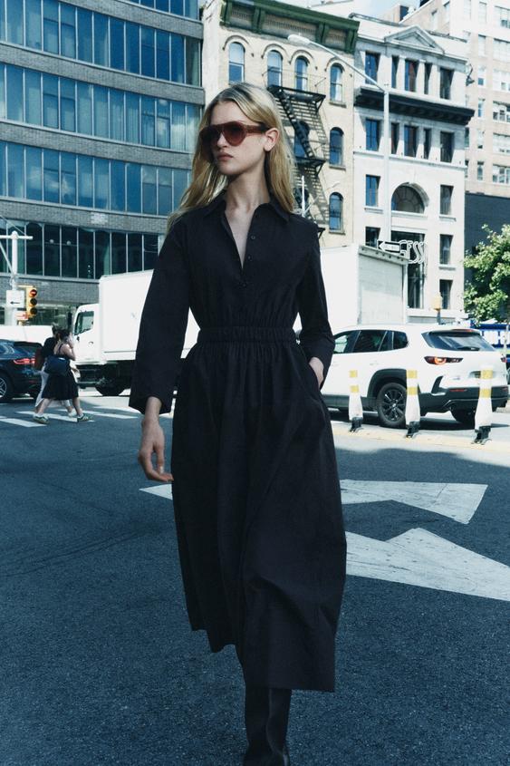 Midi Shirt Dress de la colección Zara